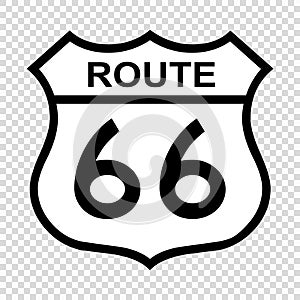 US route 66 sign