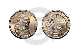US Sacagawea dollar coin. photo