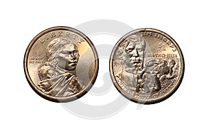 US Sacagawea dollar coin. photo