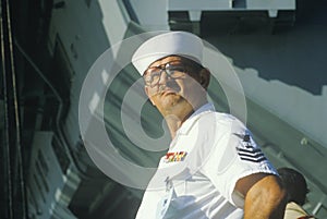 US Sailor aboard the USS Kennedy