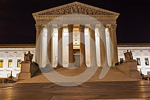 US Supreme Court Capitol Hill Night Stars Washington DC