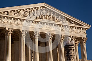 US Supreme Court closeup of details