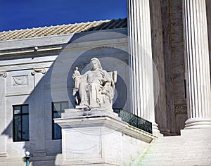 US Supreme Court Justice Statue Capitol Hill Washington DC