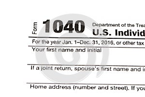 1040,1120,1065 US tax form / taxation concept