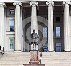 US Treasury Department Alexander Hamilton Statue Washington DC