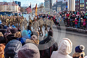 US troops at Estonia Independence Day parade