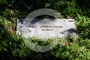 US Unknown Grave Marker