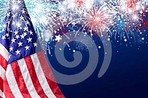 USA 4 july independence day design