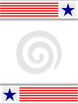 USA abstract flag symbolic patriotic frame