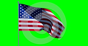 USA American Flag. Cromakey