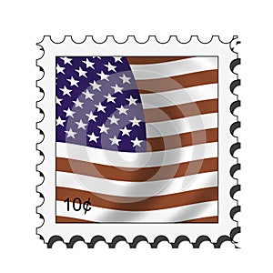 Usa american stamp