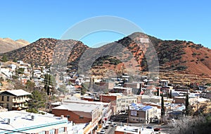 USA, Arizona/Bisbee: Cityscape of Historic Bisbee