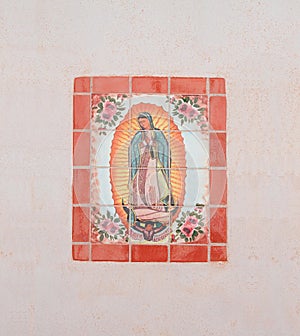 USA, AZ/Tucson: Our Lady of Guadalupe - Tile Mosaic photo