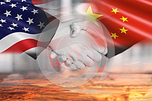 USA and China trade war economy conflict tax business finance money - United States raised taxes on export import of goods from