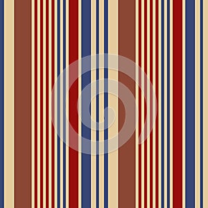 Usa color style red and blue striped background on the cover and fabric