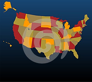 Estados Unidos de América (vistoso) 