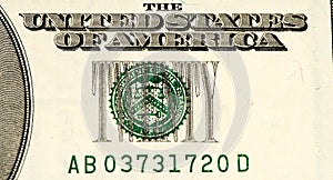 USA currency banknote