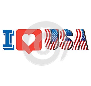 USA design I love icon instagram