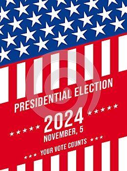 USA election 2024 vector background