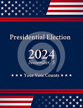 USA election 2024 vector background