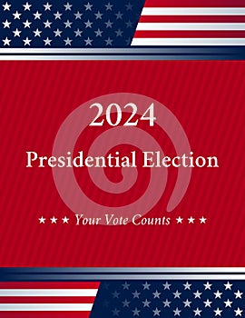 USA election 2024 vector background