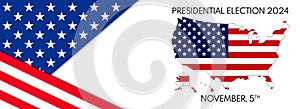 USA election 2024 vector background