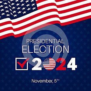 USA election 2024 vector background