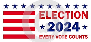 USA election 2024 vector background