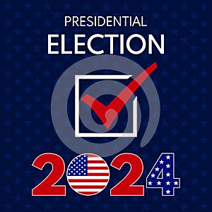 USA election 2024 vector background