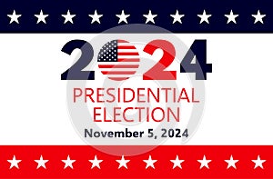 USA election 2024 vector background