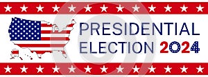 USA election 2024 vector background