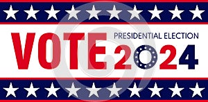 USA election 2024 vector background