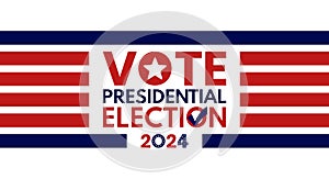 USA election 2024 vector background