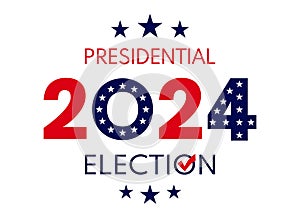 USA election 2024 vector background