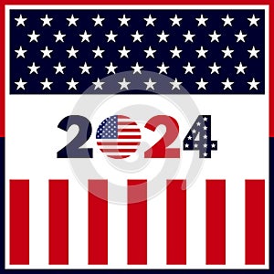 USA election 2024 vector background