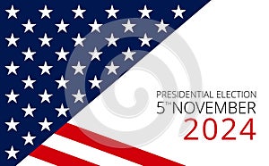 USA election 2024 vector background