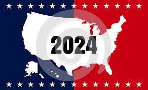 USA election 2024 vector background