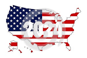 USA election 2024 vector background