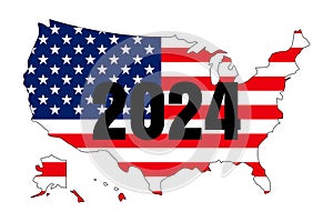 USA election 2024 vector background