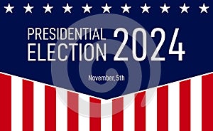 USA election 2024 vector background