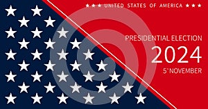 USA election 2024 vector background