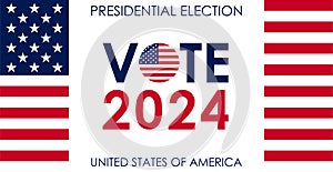 USA election 2024 vector background