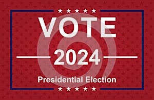 USA election 2024 vector background