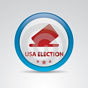 usa election ballot box. Vector illustration decorative design