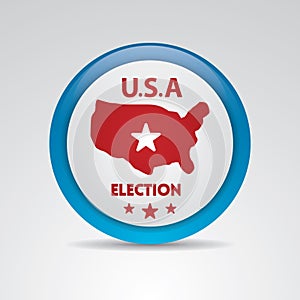 usa election map. Vector illustration decorative design