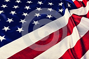 USA, flag, background. close up. concept patriotism, independence day