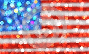 USA flag background - sparkly glittery background