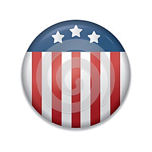 usa flag badge. Vector illustration decorative background design