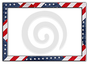 USA flag frame