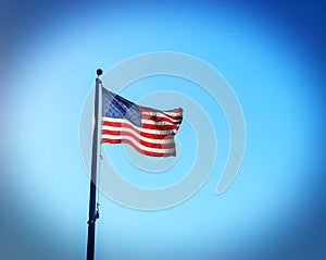 USA flag isolated